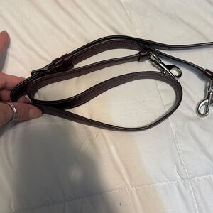 Coach Dark Burgundy Leather Purse Strap